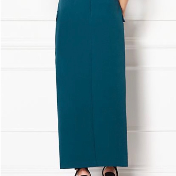 NWT High Slit Skirt Teal Color - Size 8 - Picture 2 of 5